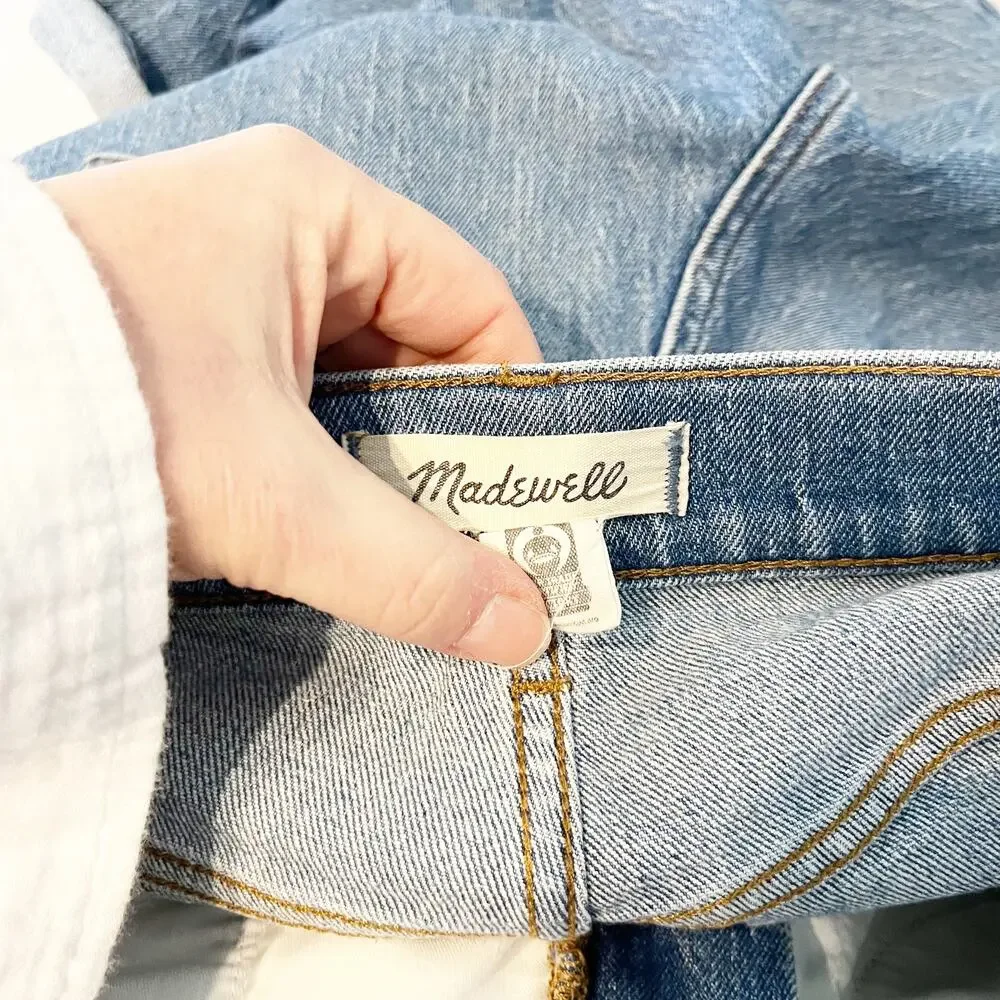 Madewell The High Rise 90s Straight Leg Jeans Emmore Wash Blue 28 - Picture 4 of 6